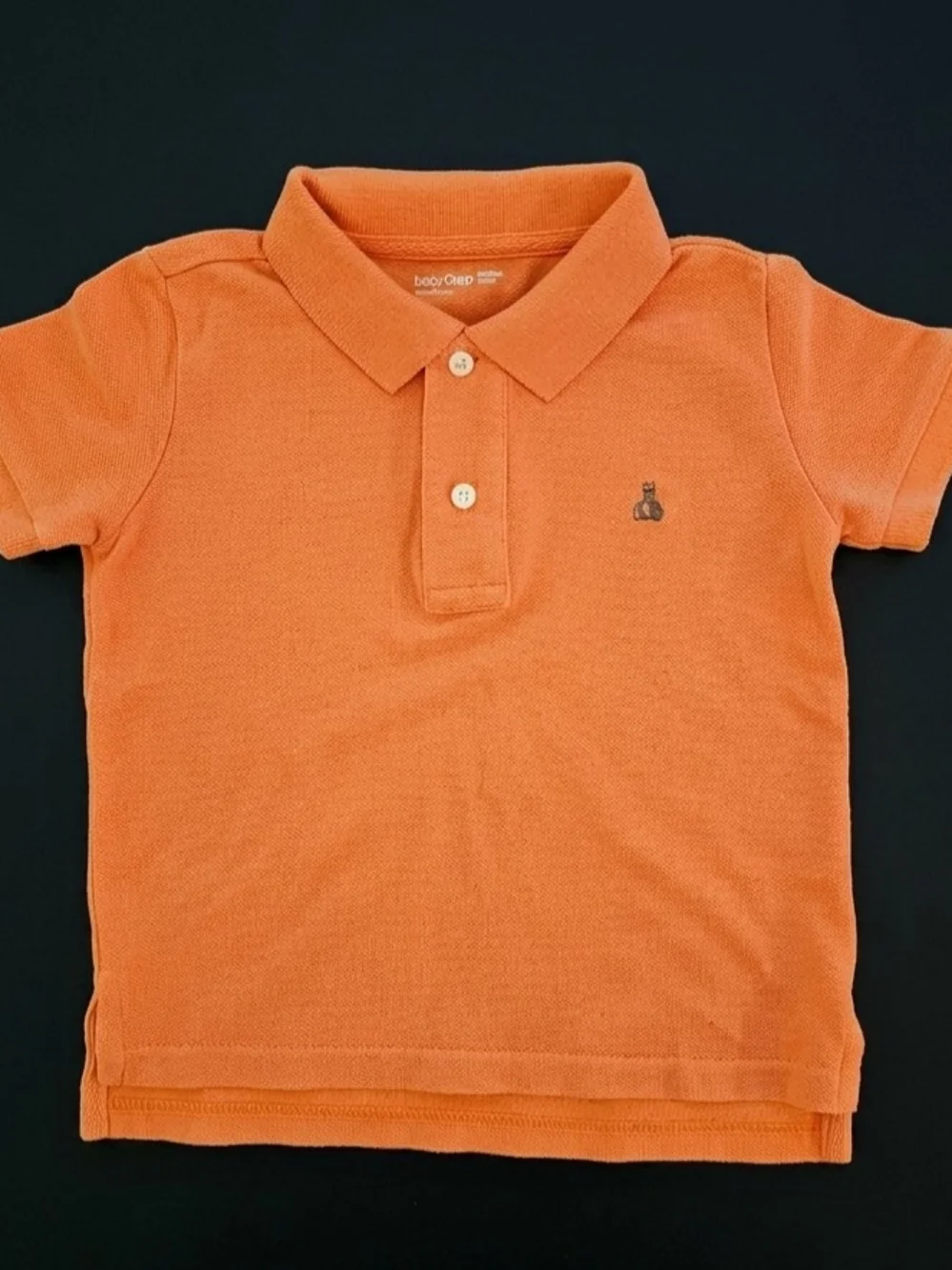 BabyGap Toddler Boy Orange Pique Polo Shirt Size 2T VGUC